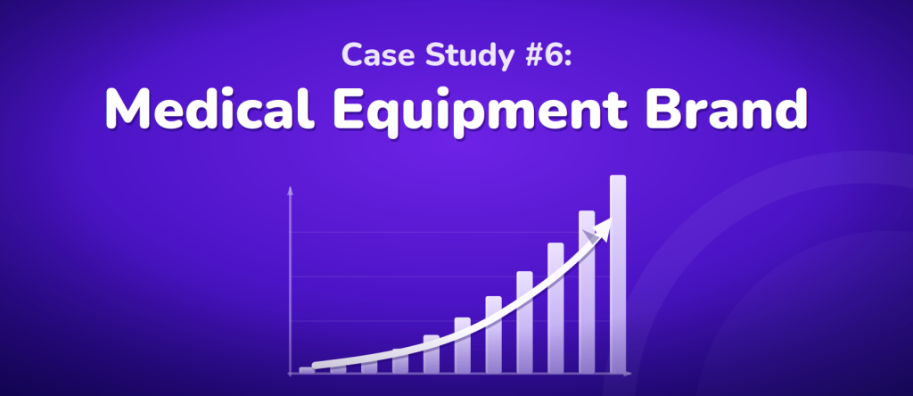 Case Study #6: Medical Equipment Brand More Than Doubles Organic Traffic After a Year-Long Decline